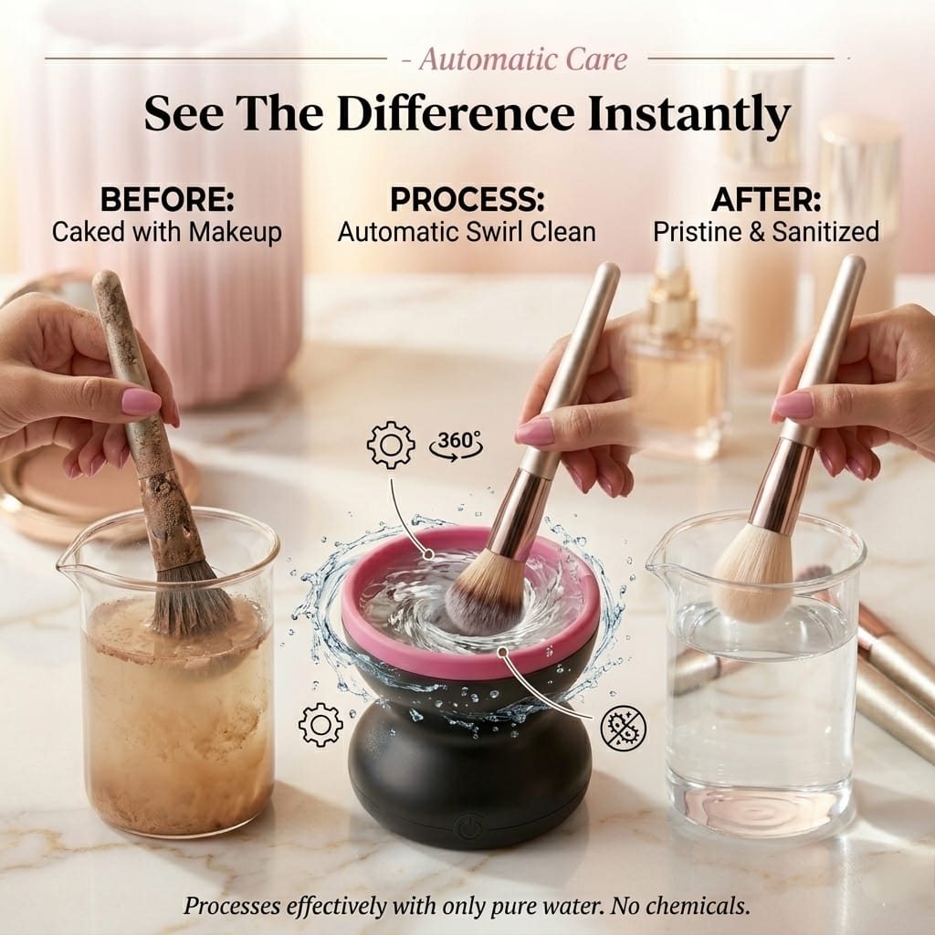 Automatic Electric Makeup Brush Cleaner