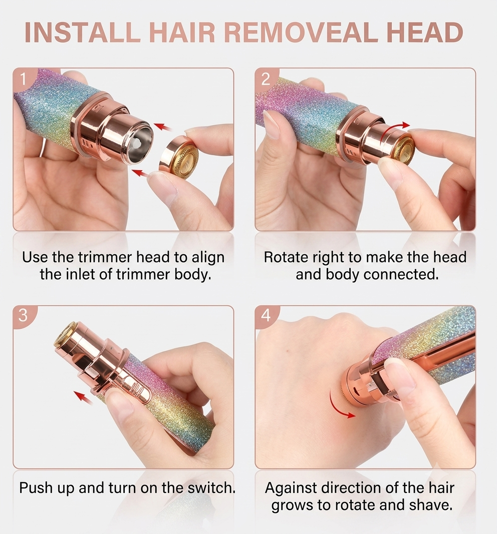 SilkTouch™ 2-in-1 Precision Facial & Brow Trimmer