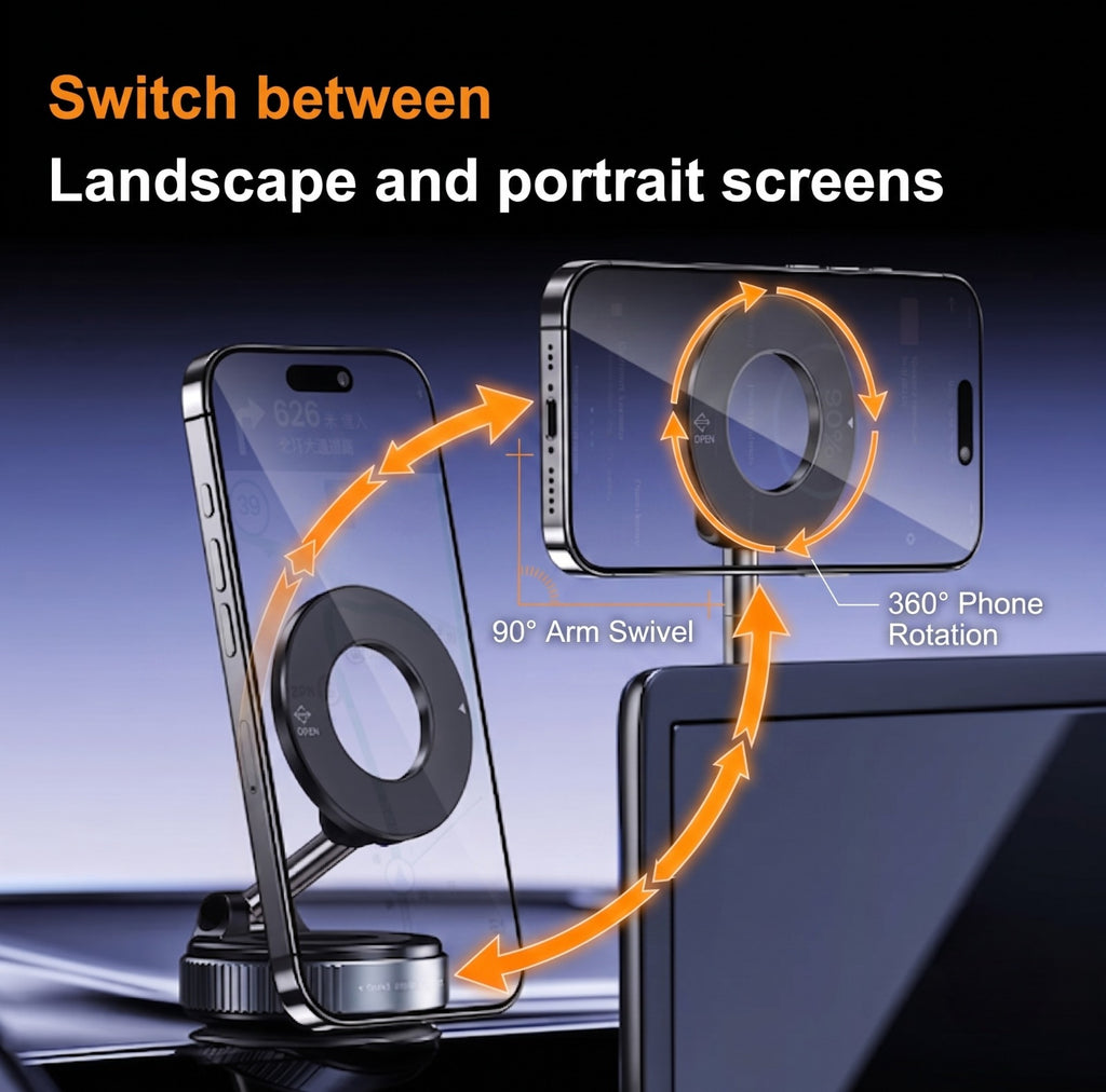SnapNest™ Premium Magnetic Desk Stand