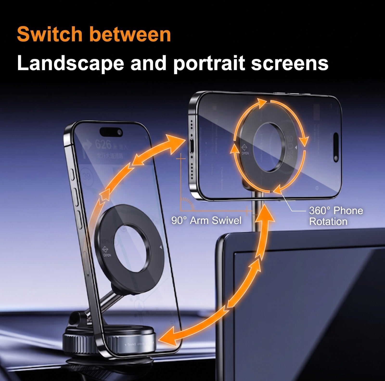 SnapNest™ Premium Magnetic Desk Stand