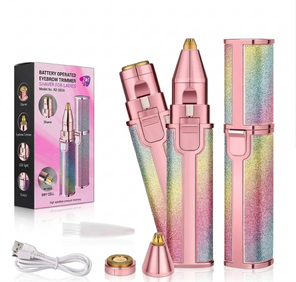 SilkTouch™ 2-in-1 Precision Facial & Brow Trimmer