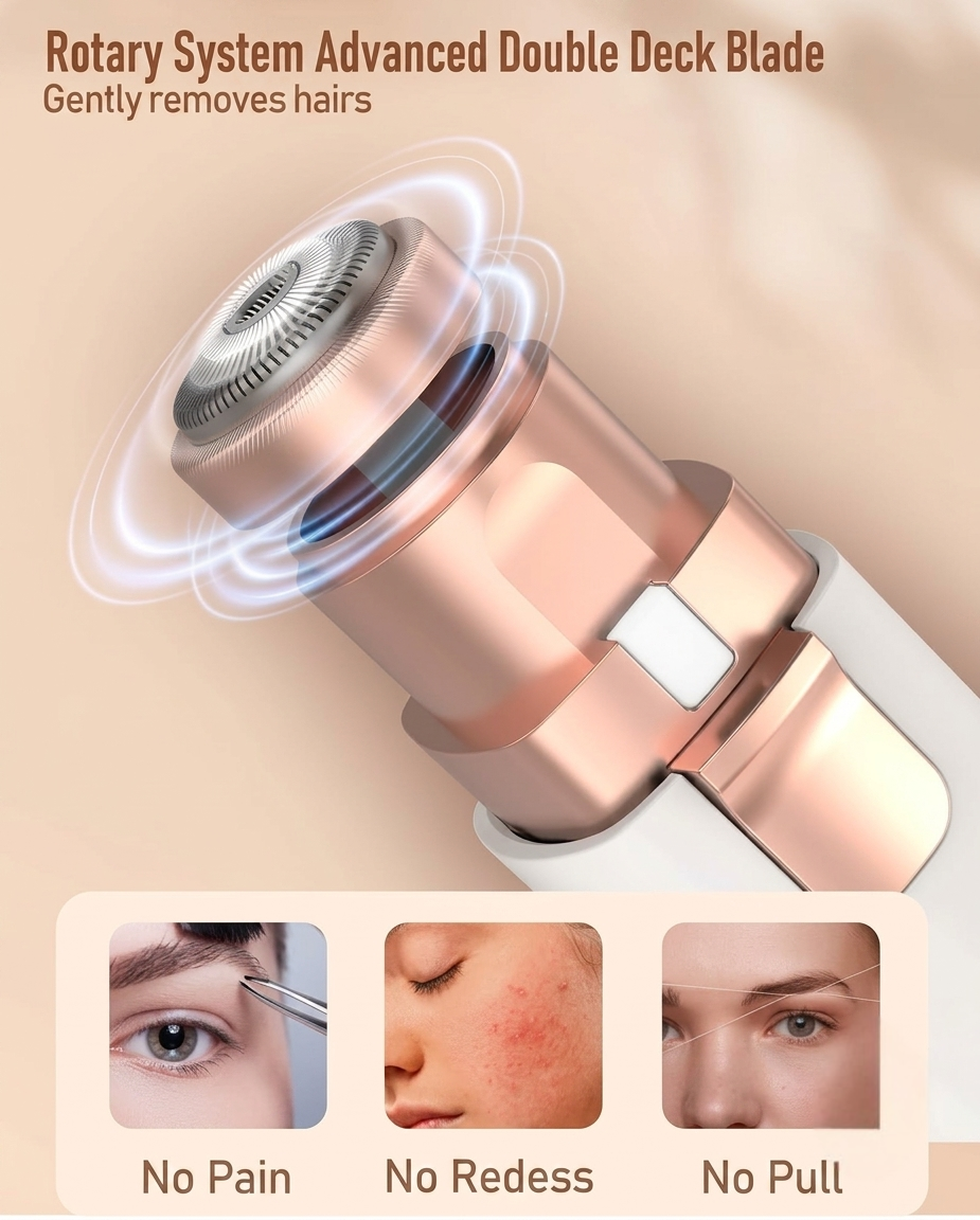 SilkTouch™ 2-in-1 Precision Facial & Brow Trimmer