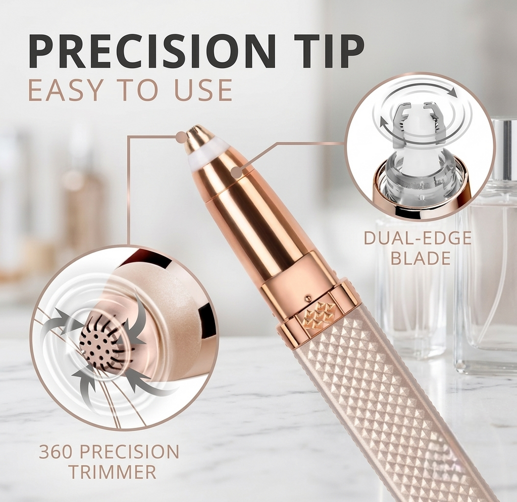 SilkTouch™ 2-in-1 Precision Facial & Brow Trimmer