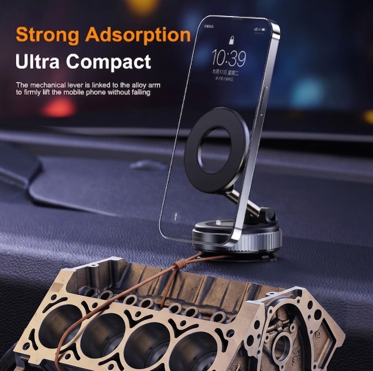 SnapNest™ Premium Magnetic Desk Stand