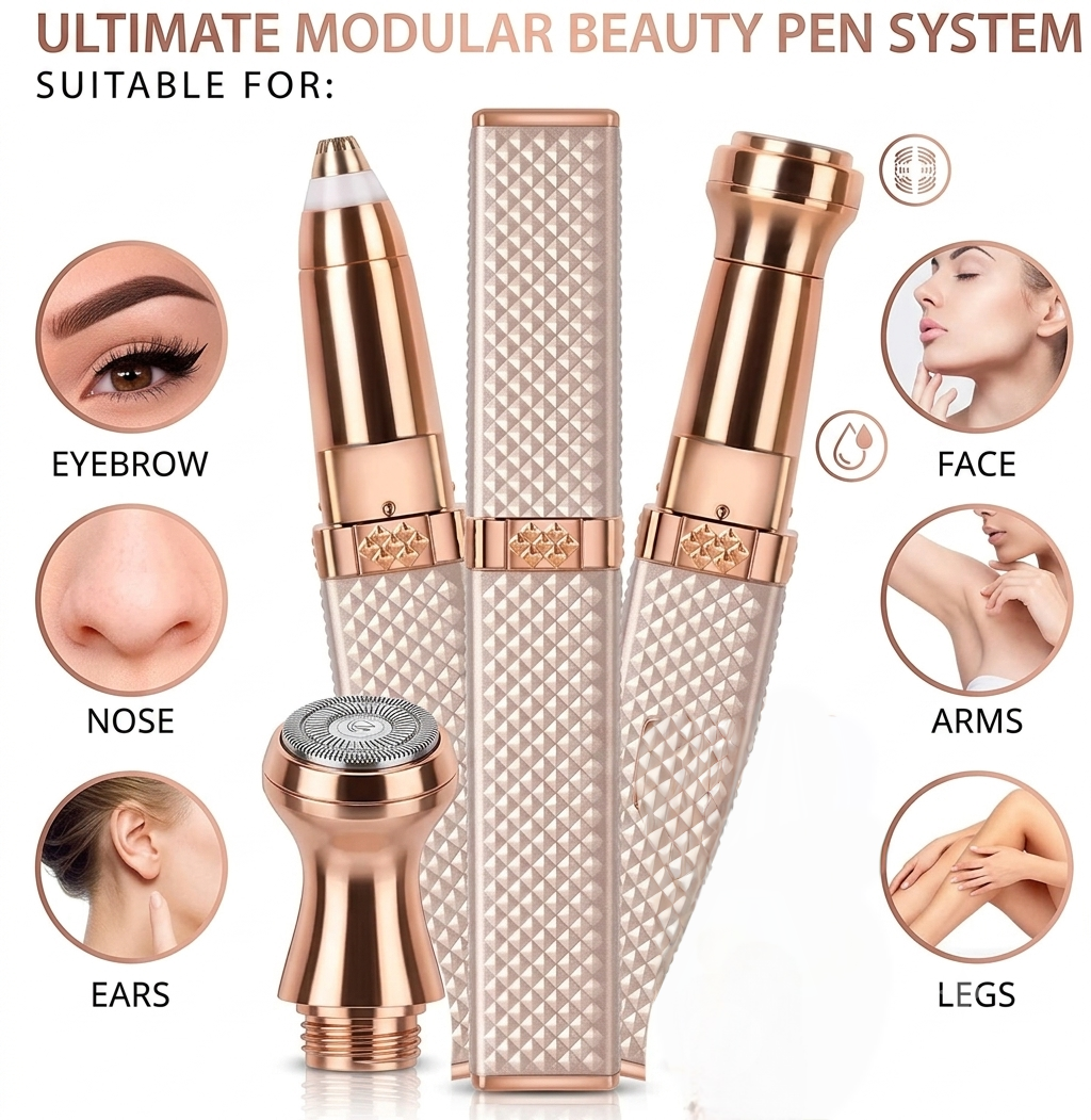 SilkTouch™ 2-in-1 Precision Facial & Brow Trimmer